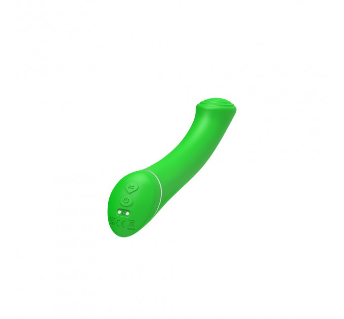 Вибратор классический Chisa Lust Ripple Popple, силиконовый, зеленый