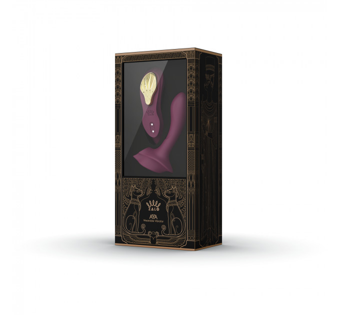 Вибратор в трусики AYA Zalo Velvet Purple на пульте управления