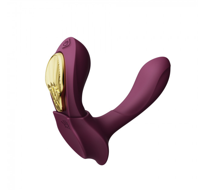 Вибратор в трусики AYA Zalo Velvet Purple на пульте управления