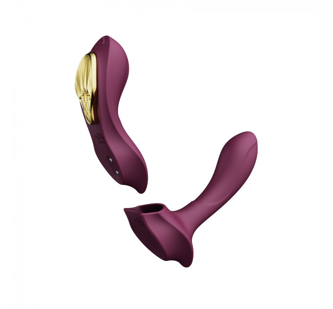 Вибратор в трусики AYA Zalo Velvet Purple на пульте управления