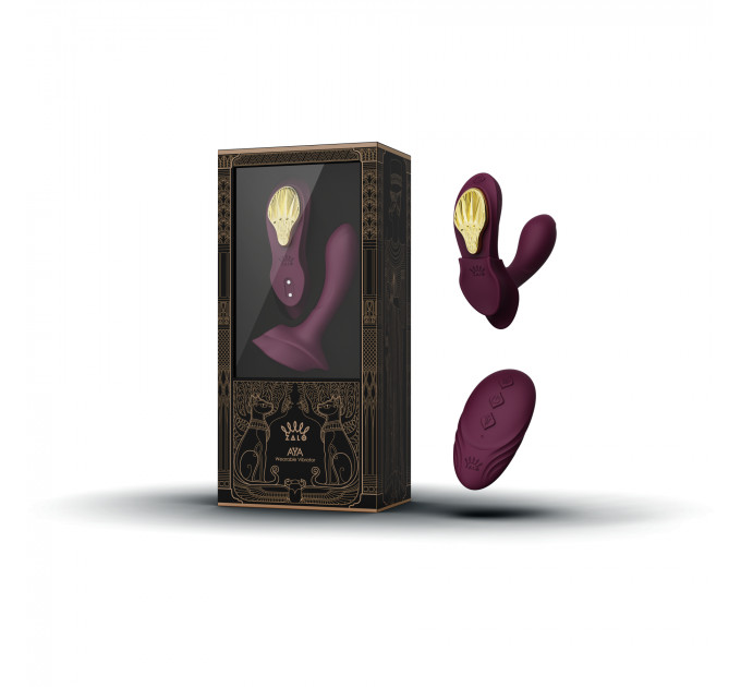 Вибратор в трусики AYA Zalo Velvet Purple на пульте управления