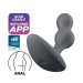 Виброанальная смарт пробка Satisfyer Connect Deep Diver серый