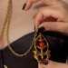 Зажимы для сосков UPKO Pulling Chain Nipple Clamps с цепочкой-ожерельем, золотистые