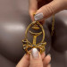 Зажимы для сосков UPKO Pulling Chain Nipple Clamps с цепочкой-ожерельем, золотистые