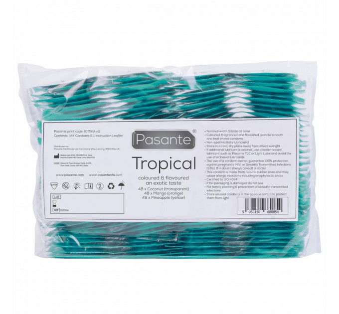 Презервативы Pasante Tropical, 144 шт