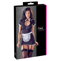 Костюм покоївки для рольових ігор Cottelli Collection Maid's Dress, чорно-білий, M