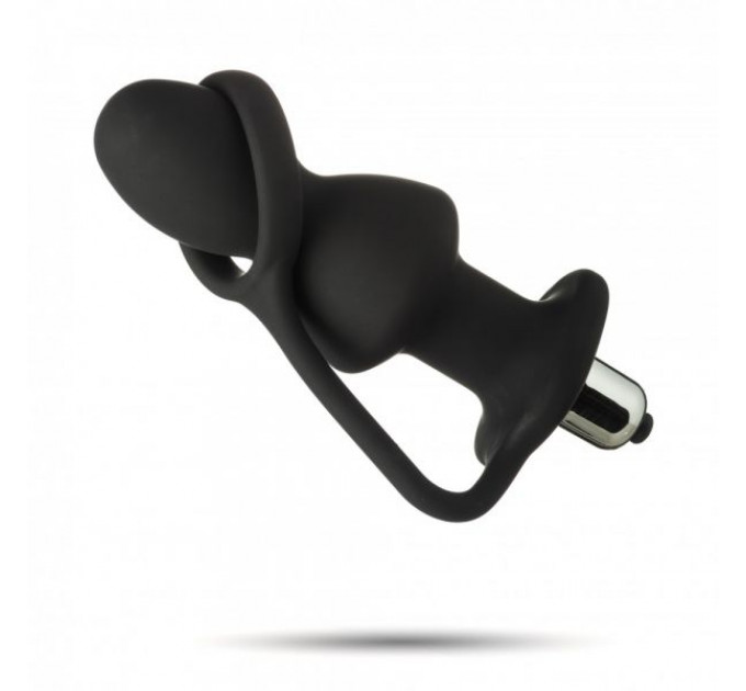Анальная плаг с вибрацией Anal Plug Silicone, Black