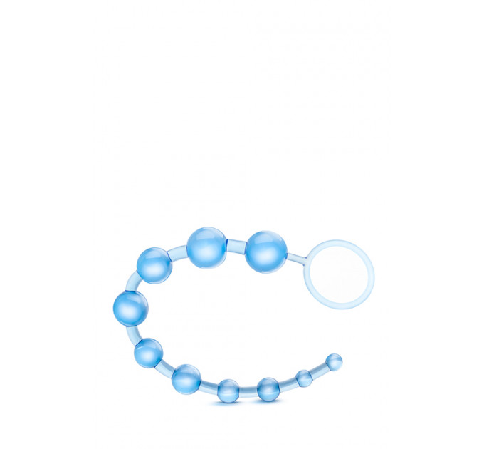 T330754 Анальная цепочка B YOURS BASIC BEADS BLUE