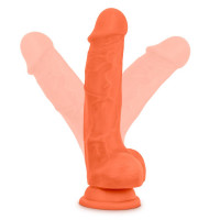 Фалоімітатор з подвійною щільністю Blush NEO ELITE 7.5 INCH ORANGE