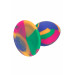 Анальная пробка силиконовая CalExotics Cheeky Tie-Dye Plug, разноцветная, Medium