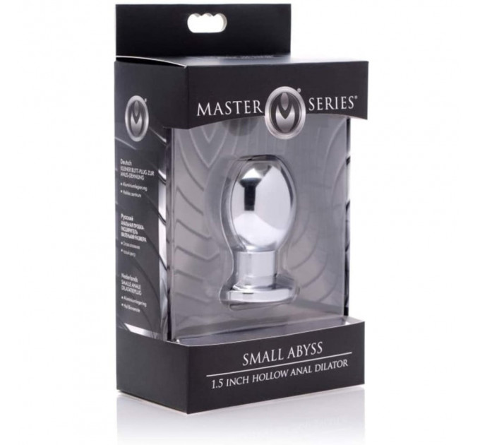 Анальная пробка туннель Master Series Abyss Steel металлическая, Small