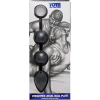 Анальні кульки Tom of Finland обважнені, чорні