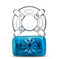 Эрекционное виброкольцо PLAY WITH ME ONE NIGHT STAND VIBRATING C-RING BLUE