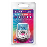 Эрекционное виброкольцо PLAY WITH ME ONE NIGHT STAND VIBRATING C-RING BLUE