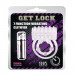 Эрекционное кольцо двойное, с вибрацией Chisa Get Lock, прозрачное
