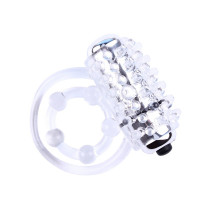 Кільце ерекційне подвійне, з вібрацією Chisa GK Power, прозоре