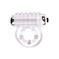 Кільце ерекційне подвійне, з вібрацією Chisa GK Power, прозоре