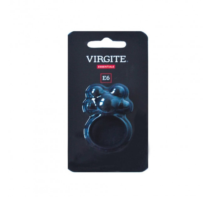 Эрекционное виброкольцо Virgite E6 черное