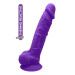 Фаллоимитатор реалистичный Dream Toys Real Love на присоске с мошонкой, фиолетовый
