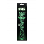 Фаллоимитатор стеклянный светящийся NS Novelties FIREFLY GLASS HEART A GLOW CLEAR