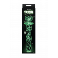 Фалоімітатор скляний NS Novelties, що світиться FIREFLY GLASS HEART A GLOW CLEAR