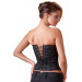 Корсет с жаккардовым узором Cottelli Collection черный, XXL