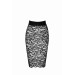 Мереживна спідниця Noir Handmade Ambivalence F302 зі шнурівкою, чорна, L