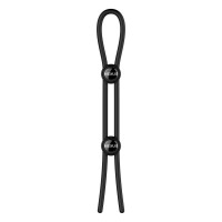 Лассо на член с петлей на мошонку Nexus Forge черное, 40 см