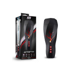 Мастурбатор с вакуумным эффектом Blush M For Men Storm в черной колбе