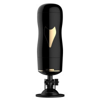 Мастурбатор у колбі двосторонній з вібрацією Black