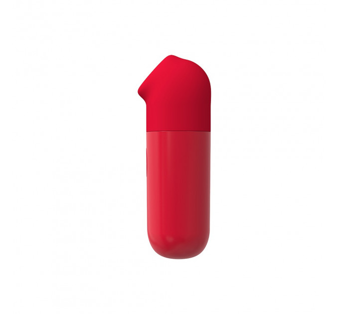 Міні вібратор Chisa 69 ECSTASY Marker Pen з вакуумною стимуляцією клітора, червоний