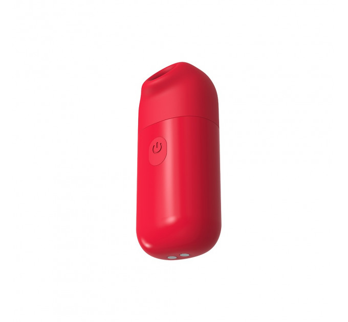 Міні вібратор Chisa 69 ECSTASY Marker Pen з вакуумною стимуляцією клітора, червоний