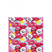 Мини-вибратор Global Novelties Prints Charming Pop Tease с ярким принтом, разноцветный