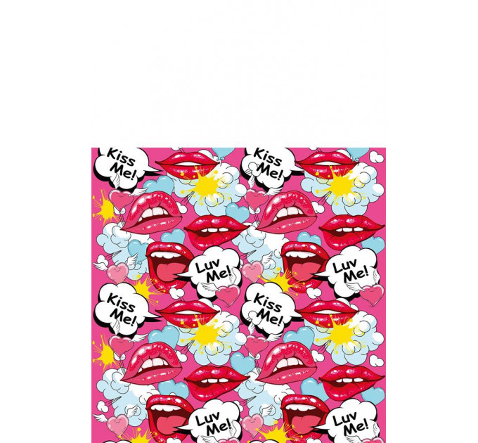 Мини-вибратор Global Novelties Prints Charming Pop Tease с ярким принтом, разноцветный