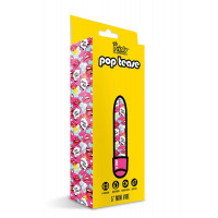 Мини-вибратор Global Novelties Prints Charming Pop Tease с ярким принтом, разноцветный