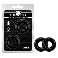 Набор эрекционных колец Chisa GK Power OVER SIZED, черные Набор эрекционных колец Chisa GK Power OVER SIZED, черные