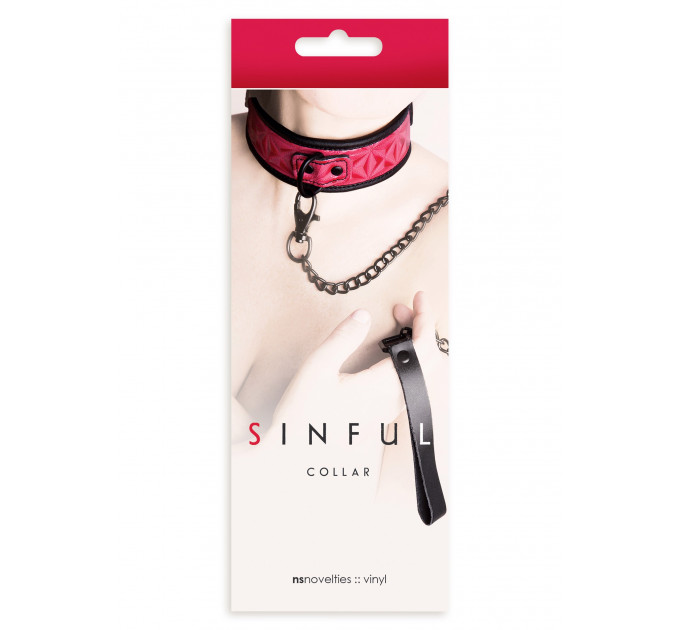 Ошейник с поводком SINFUL COLLAR