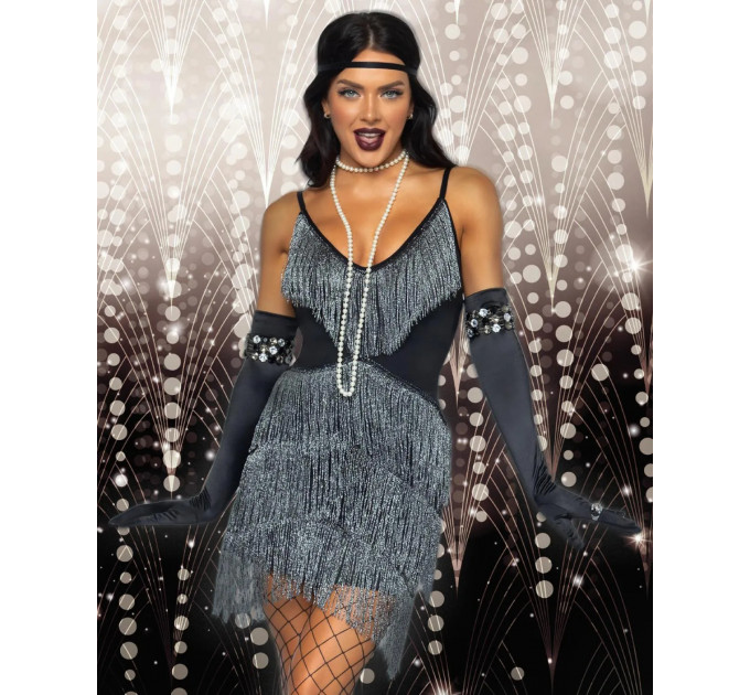 Рукавички One Size Extra Long Opera Length Satin Gloves від Leg Avenue, чорні