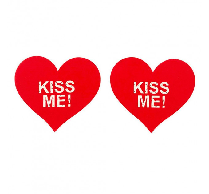 Пестисы на соски Star Night Kiss Me красные сердечки
