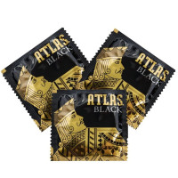 Презерватив латексный классический Atlas Black черного цвета (цена за 1 шт.)