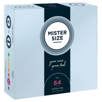 Презервативы ультатонкие латексные Mister Size 64 мм (цена за упаковку 36 шт.)