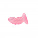 Рифлена анальна пробка Chisa Hi-Rubber Raging Mini Plug Pink