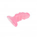 Рифлена анальна пробка Chisa Hi-Rubber Raging Mini Plug Pink