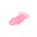 Рифлена анальна пробка Chisa Hi-Rubber Raging Mini Plug Pink