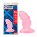 Рифлена анальна пробка Chisa Hi-Rubber Raging Mini Plug Pink