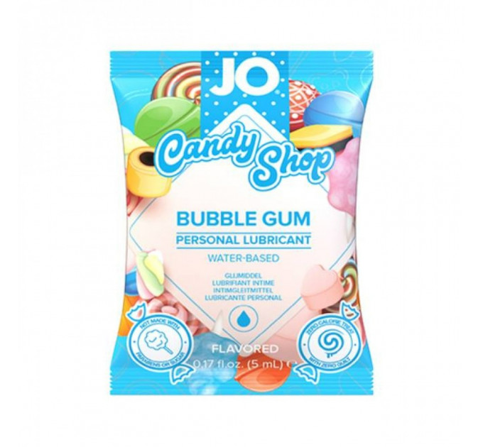 Саше Candy Shop лубрикант із всусом Bubblegum 5 мл System JO