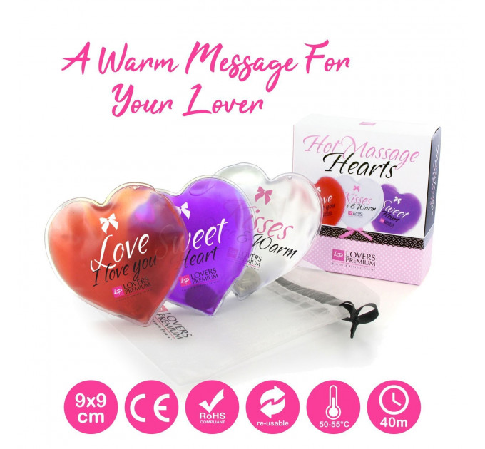 Сердца для горячего массажа Loverspremium Hot Massage Hearts