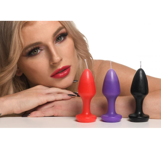 Свечи в форме пробки массажные Kink Inferno Butt Plug Druipkaarsen