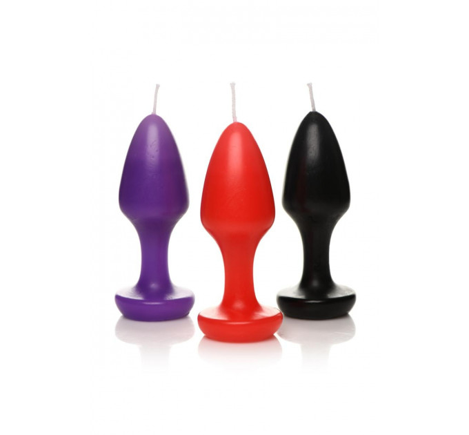 Свечи в форме пробки массажные Kink Inferno Butt Plug Druipkaarsen