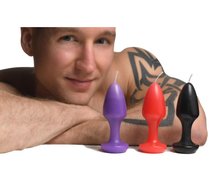 Свечи в форме пробки массажные Kink Inferno Butt Plug Druipkaarsen